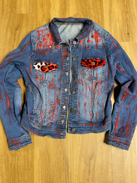 Purgatory Custom Clothing skull and leopard jacket