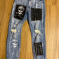 Purgatory Custom Clothing ripped skulls jeans