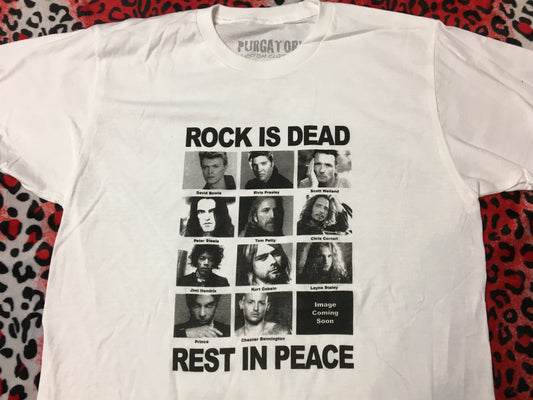 Rock Is Dead White T-Shirt